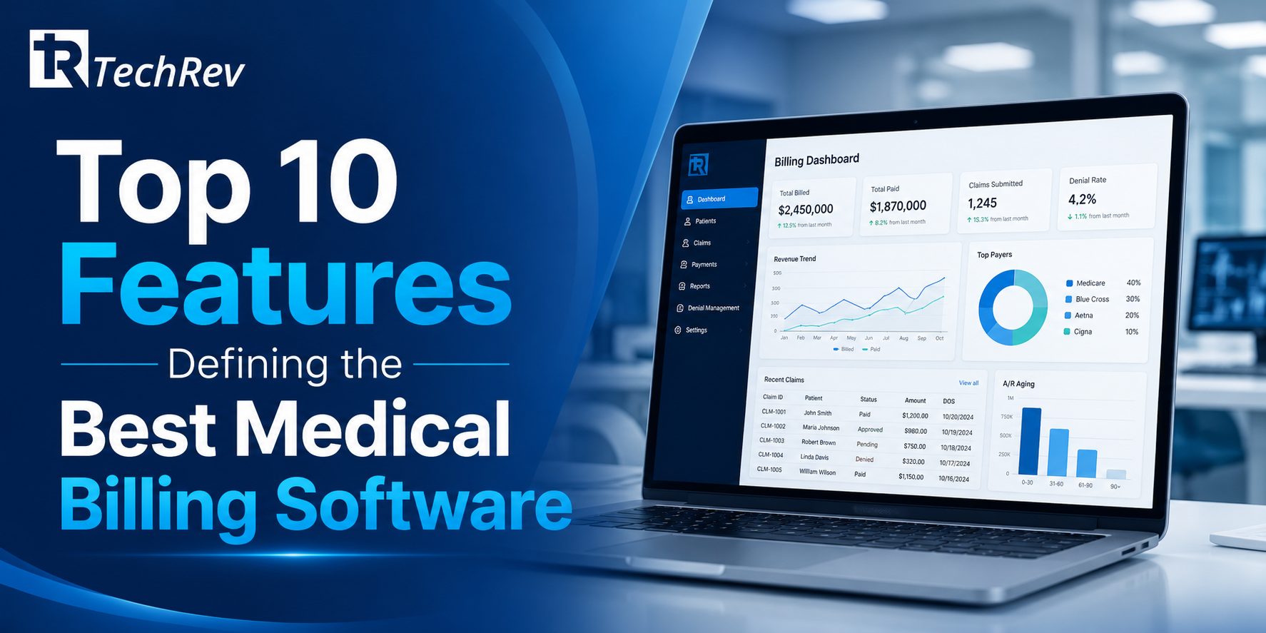Top 10 Features Defining the Best Medical Billing Software
