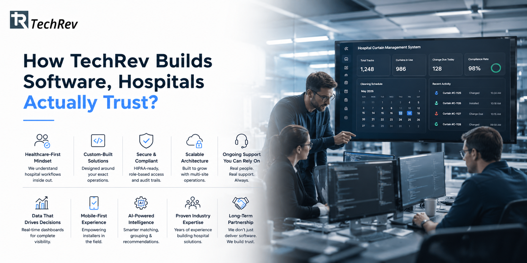 How TechRev Builds Software, Hospitals Actually Trust?