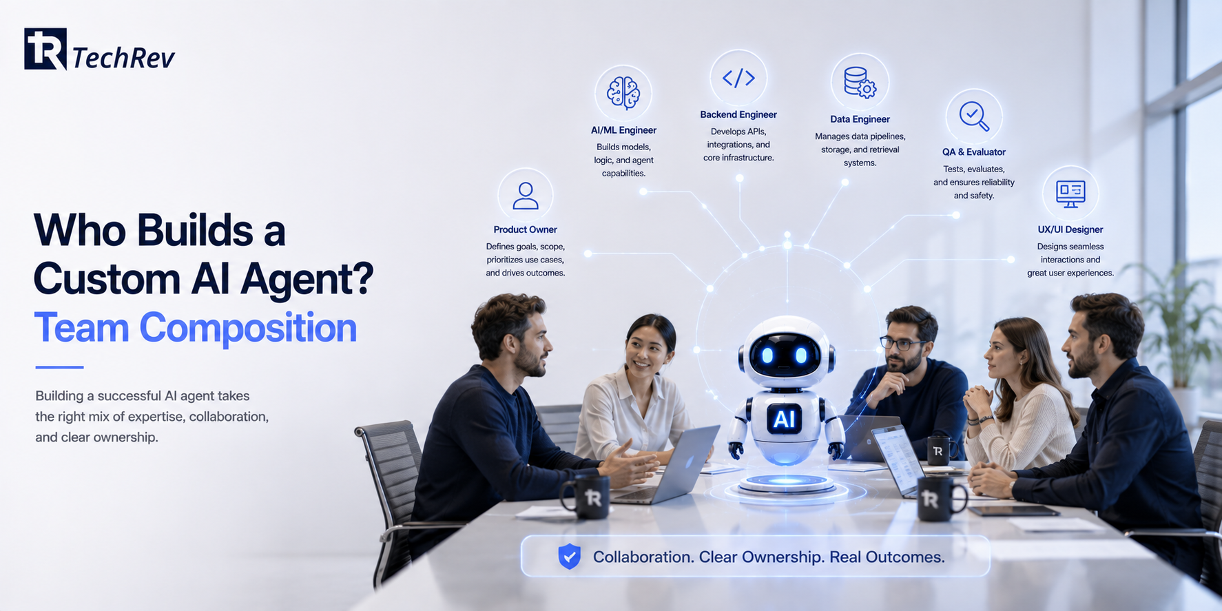 Who Builds a Custom AI Agent? Team Composition