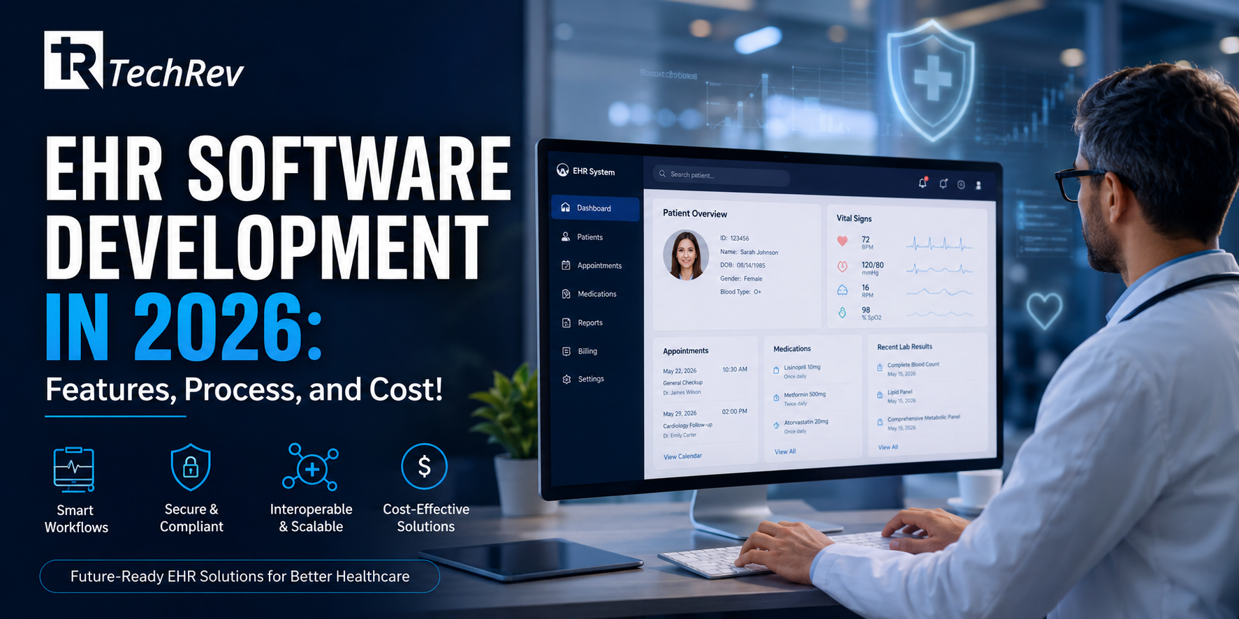 EHR Software Development in 2026: Features, Process, and Cost!