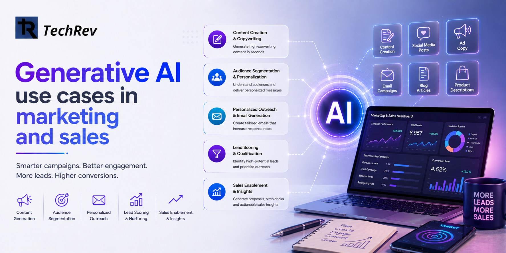 Generative AI use cases in marketing and sales