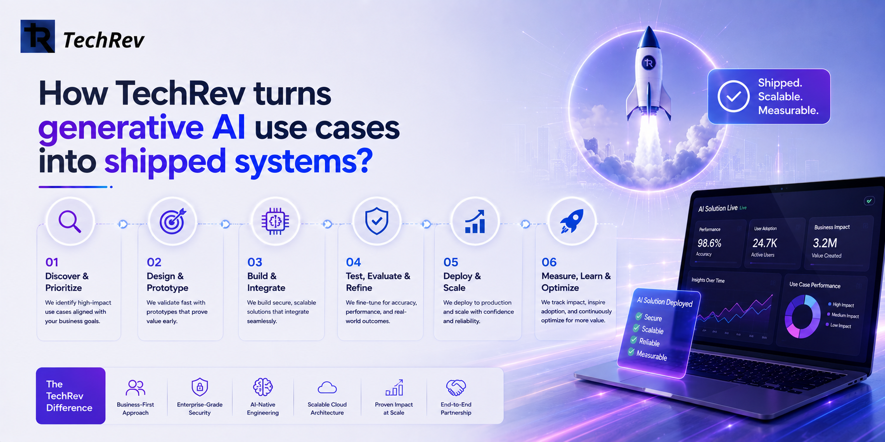How TechRev turns generative AI use cases into shipped systems?