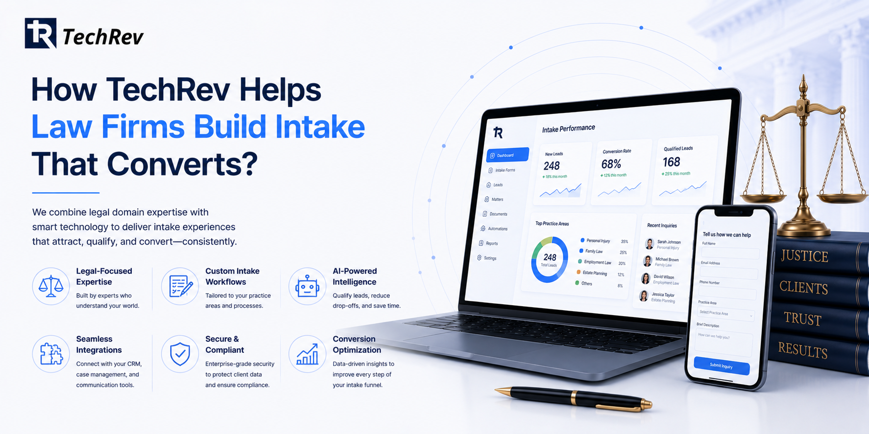 How TechRev Helps Law Firms Build Intake That Converts?