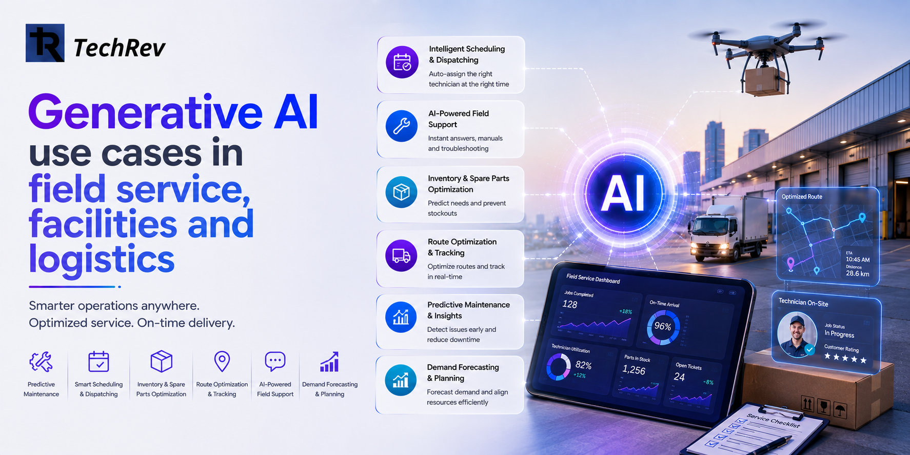 Generative AI use cases in field service, facilities and logistics