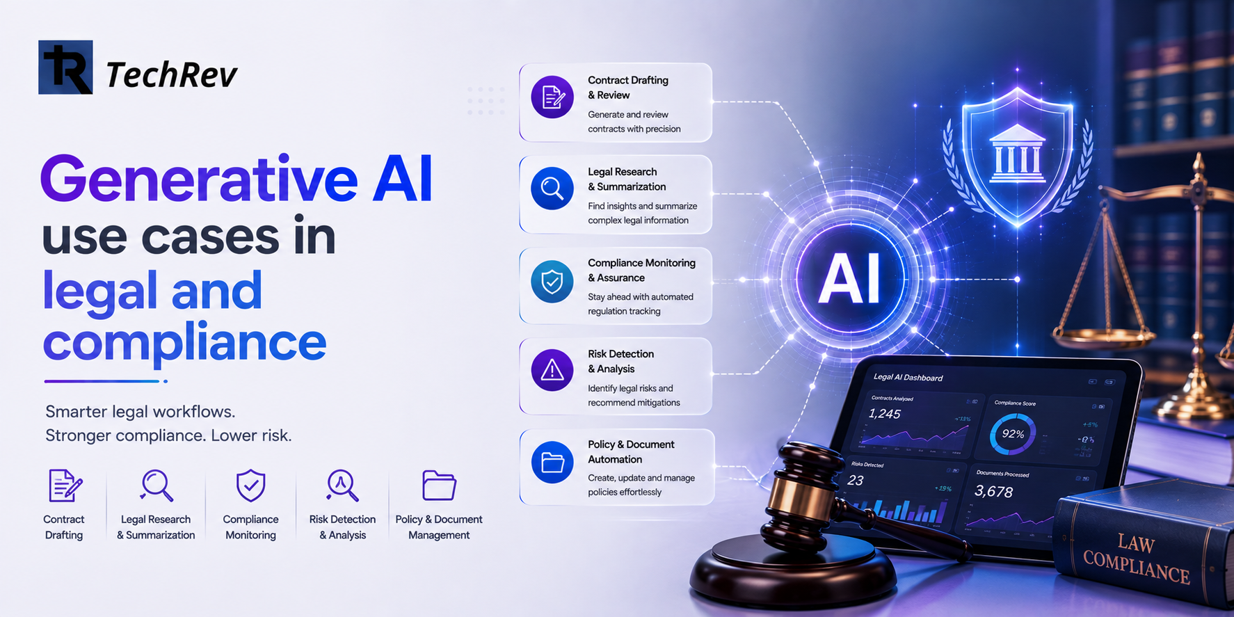 Generative AI use cases in legal and compliance