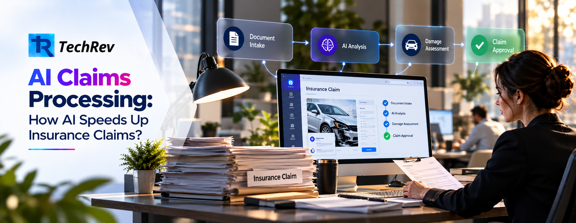 AI Claims Processing in a Modern Office
